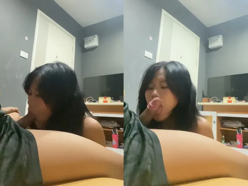 Em mê mút dương vật đến mức ho sặc sụ p1